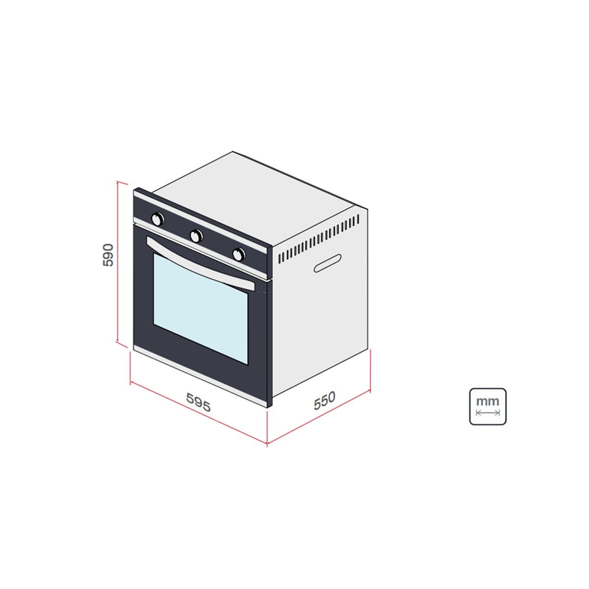 Forno GLASS BRASIL W 60 F3 - Tramontina