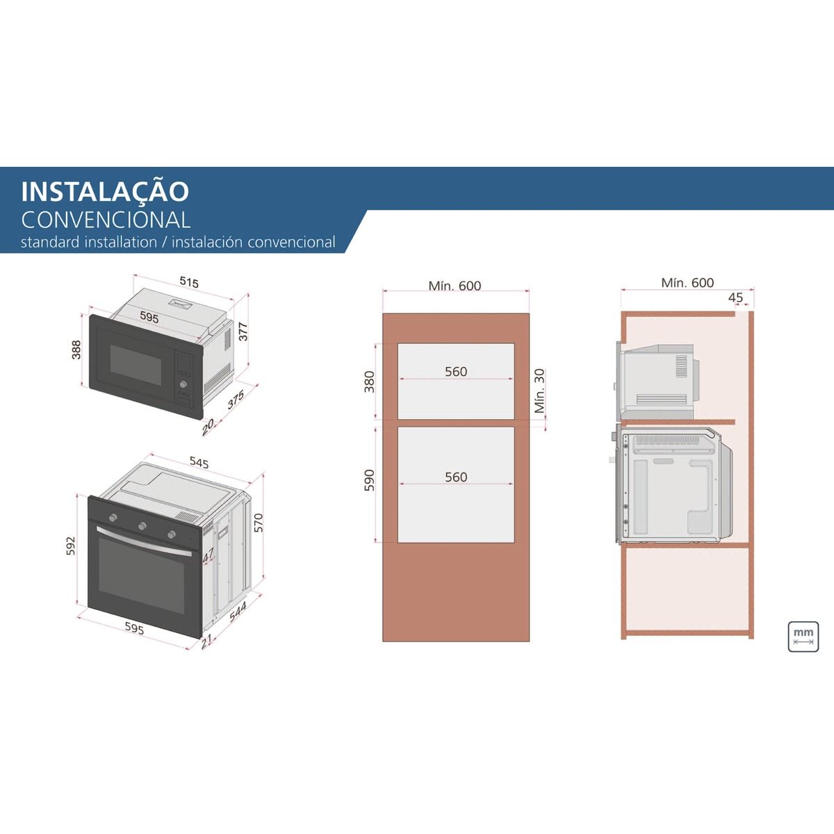 Forno NEW INOX COOK B 60 F5+ - Tramontina